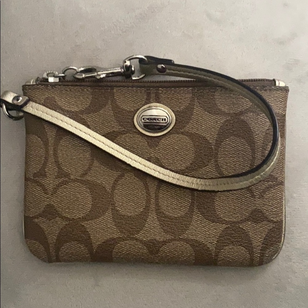 C monogram Coach Wristlet (older model)